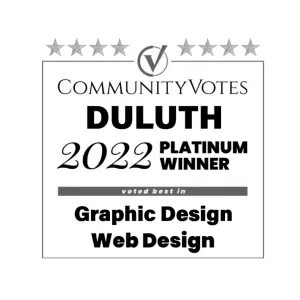 Finden Marketing Award Community Votes Duluth Best Graphic Design